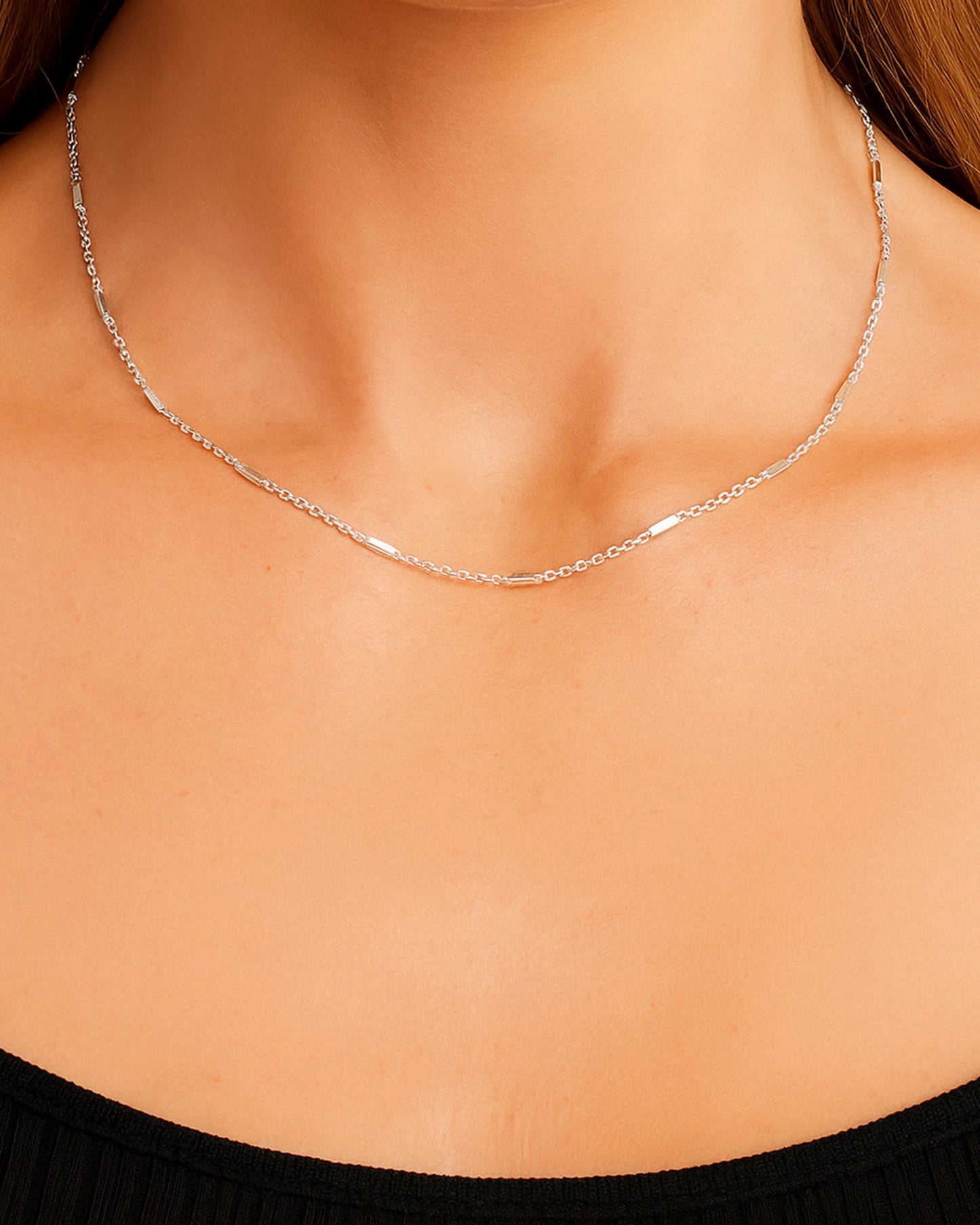 BAR CHAIN NECKLACE SLIVER
