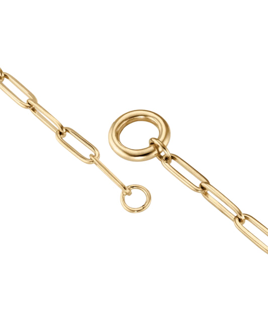 PAPERCLIP CHAIN CHARM NECKLACE