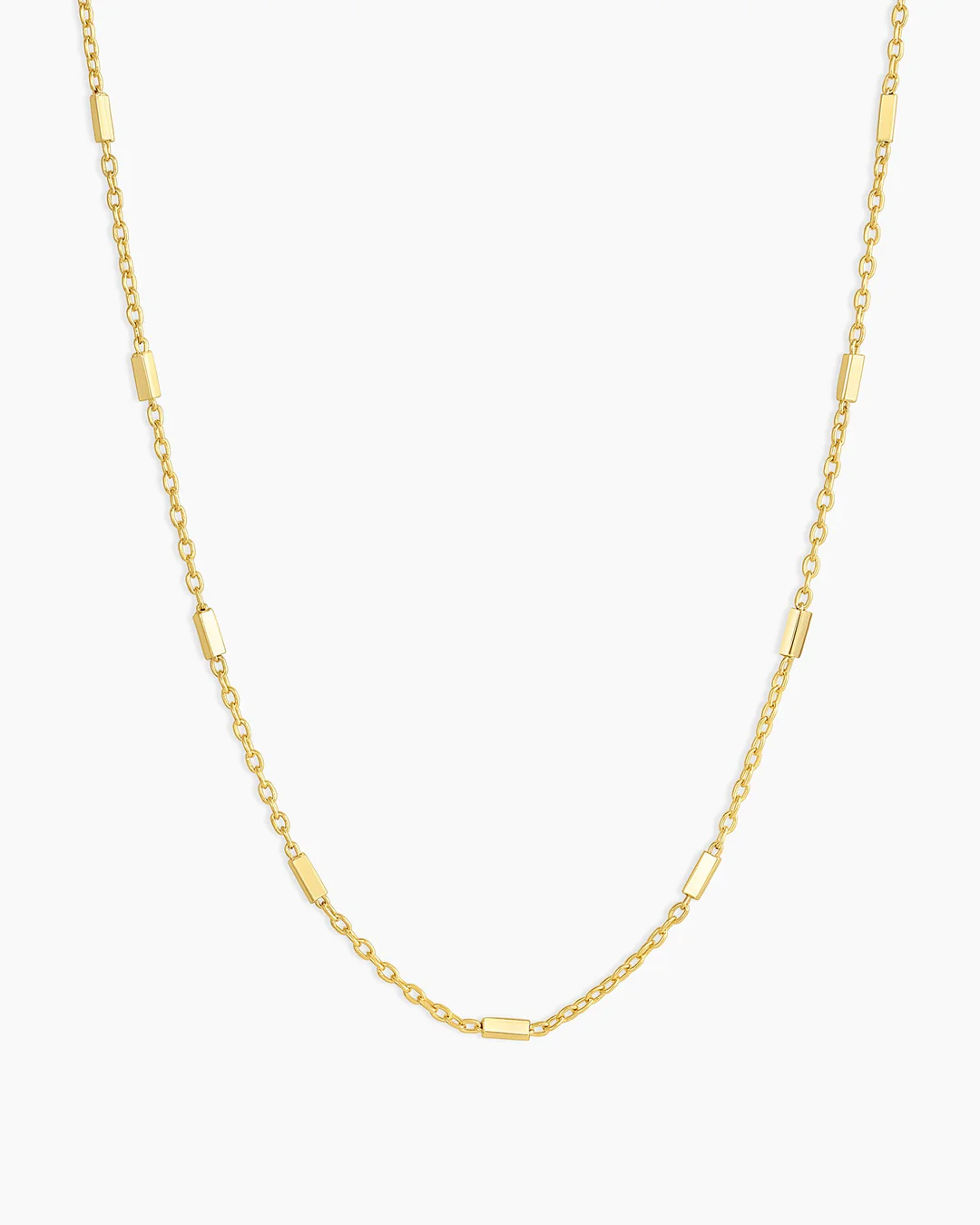 DASH BARS CHAIN NECKLACE GOLD