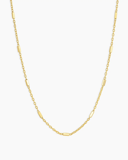 DASH BARS CHAIN NECKLACE GOLD