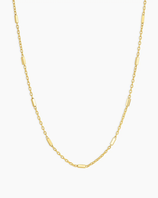 DASH BARS CHAIN NECKLACE GOLD