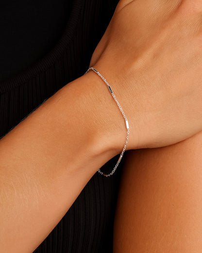 DASH BARS BRACELET SILVER