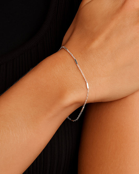 DASH BARS BRACELET SILVER