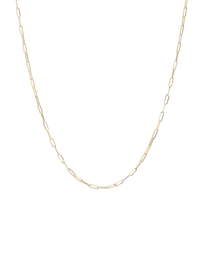 BOLD PAPER CHAIN NECKLACE GOLD