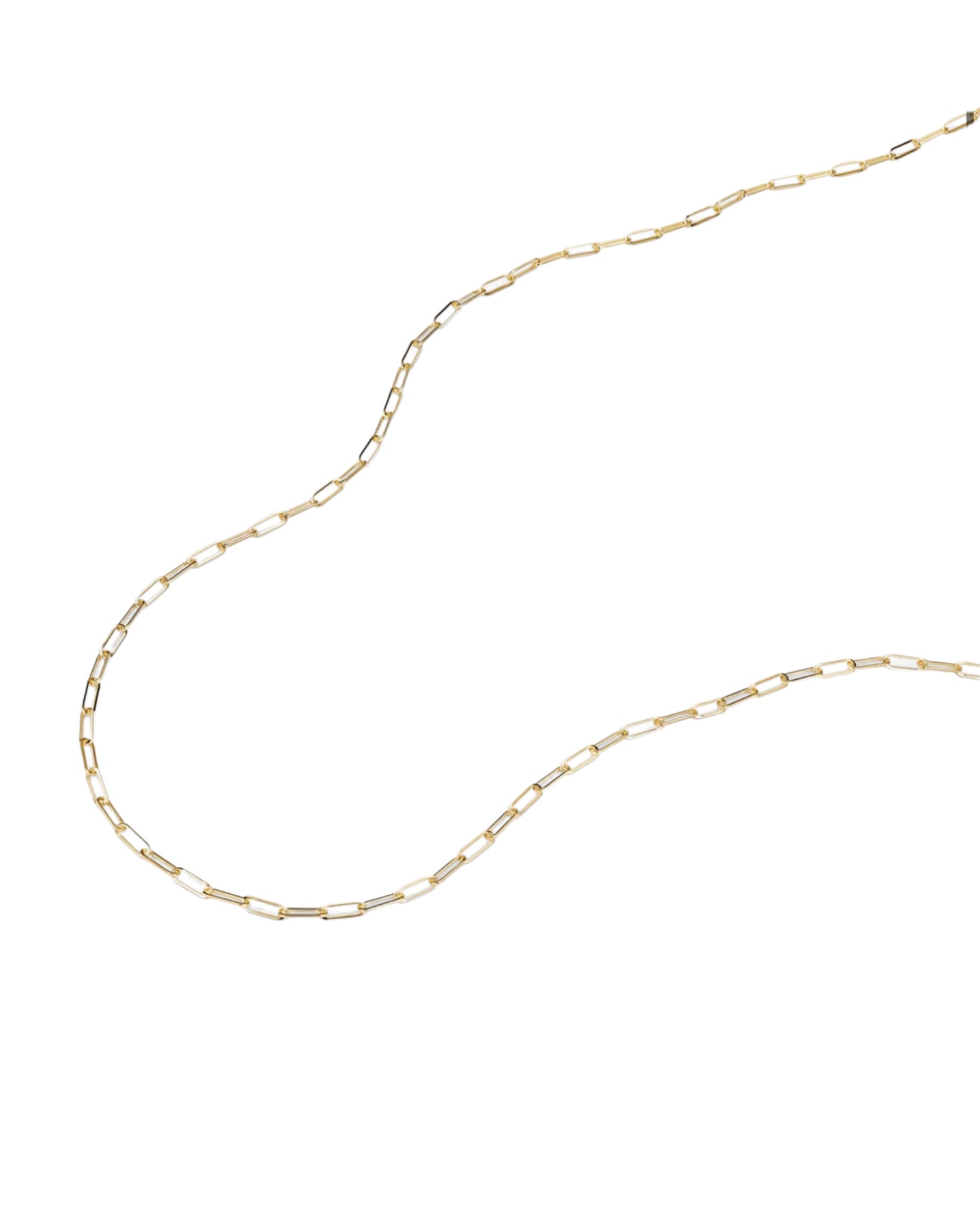 BOLD PAPER CHAIN NECKLACE GOLD