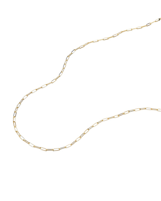 BOLD PAPER CHAIN NECKLACE GOLD