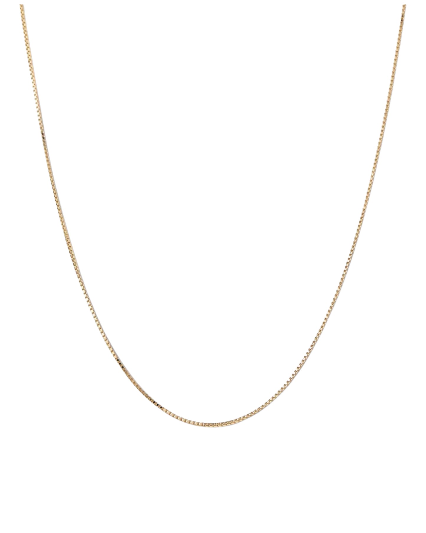 BOX CHAIN NECKLACE GOLD