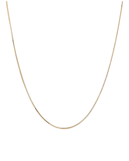 BOX CHAIN NECKLACE GOLD