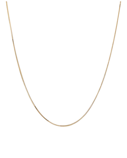 BOX CHAIN NECKLACE GOLD