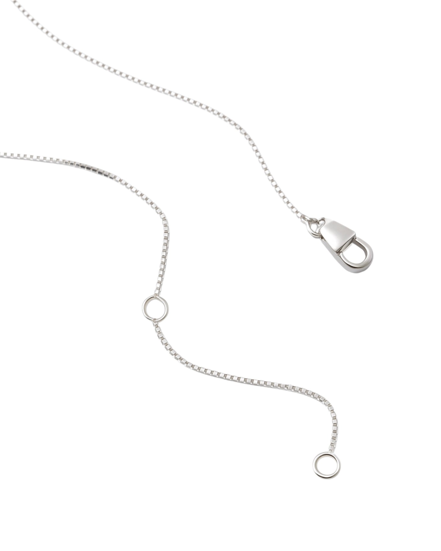 BOX CHAIN NECKLACE SILVER