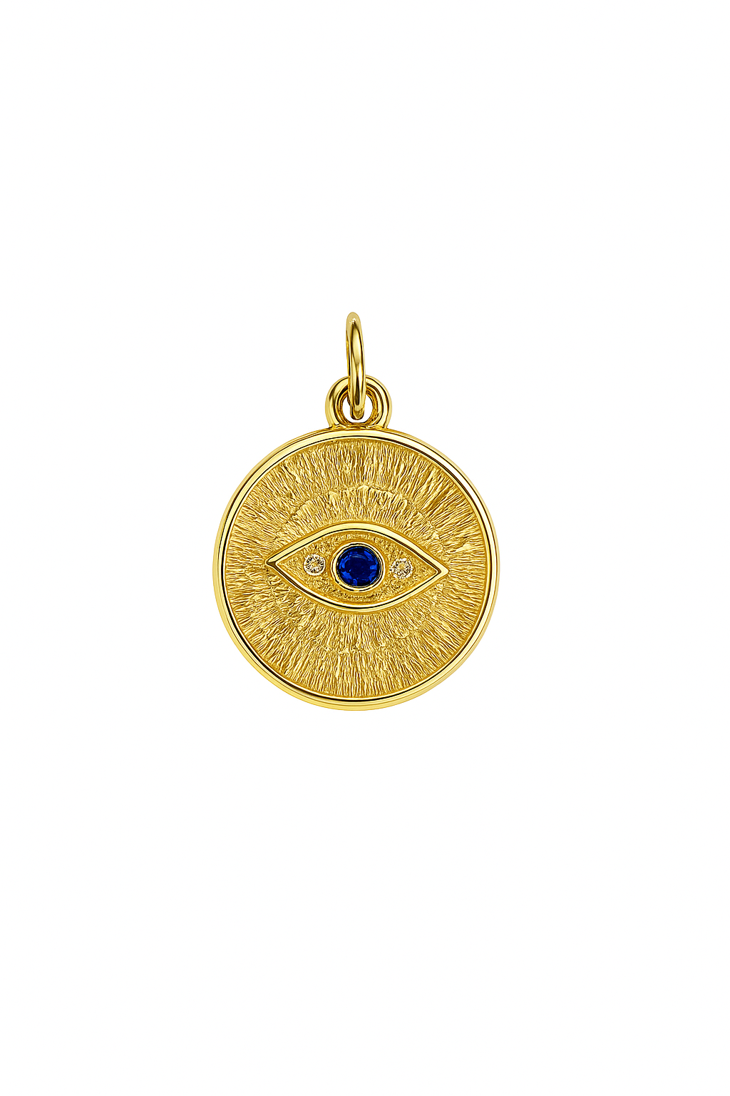 EVIL EYE COIN CHARM PENDANT