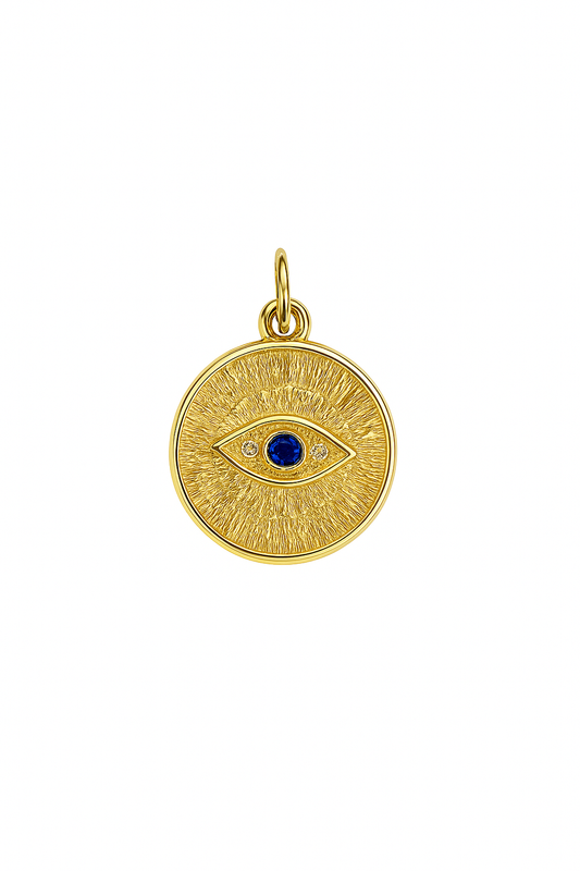EVIL EYE COIN CHARM PENDANT