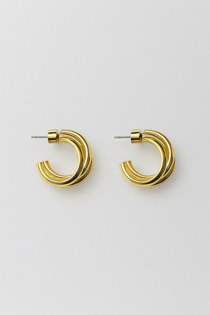 BRIOCHE HOOPS - GOLD