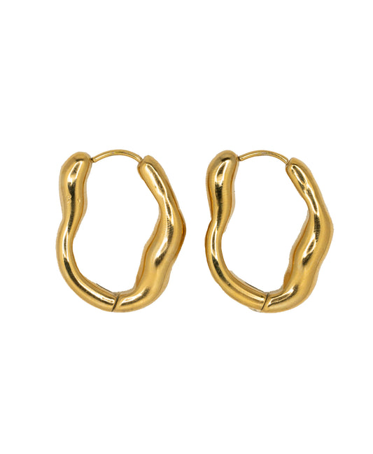 CONTEMPORARY HOOPS - GOLD