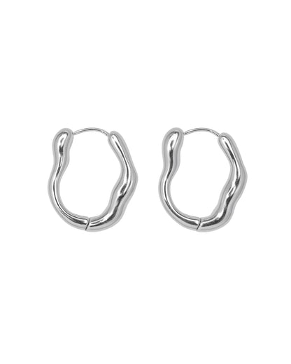 CONTEMPORARY HOOPS - SILVER