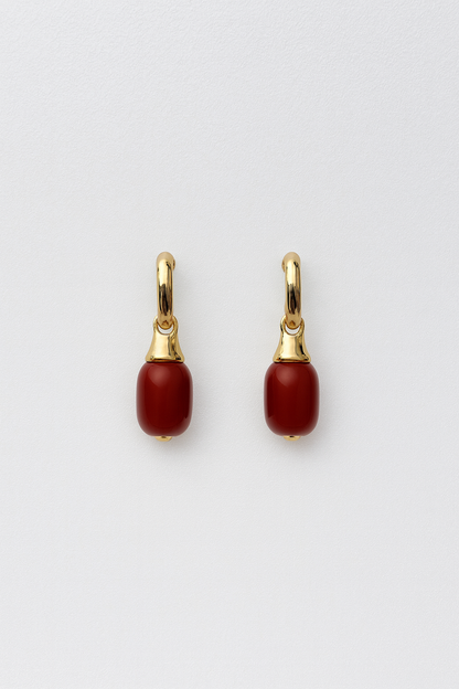 MARA CARNELIAN DROP EARRINGS