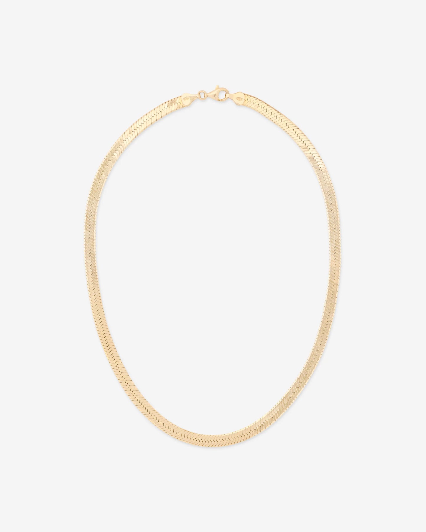 HERRIGBONE CHAIN NECKLACE GOLD