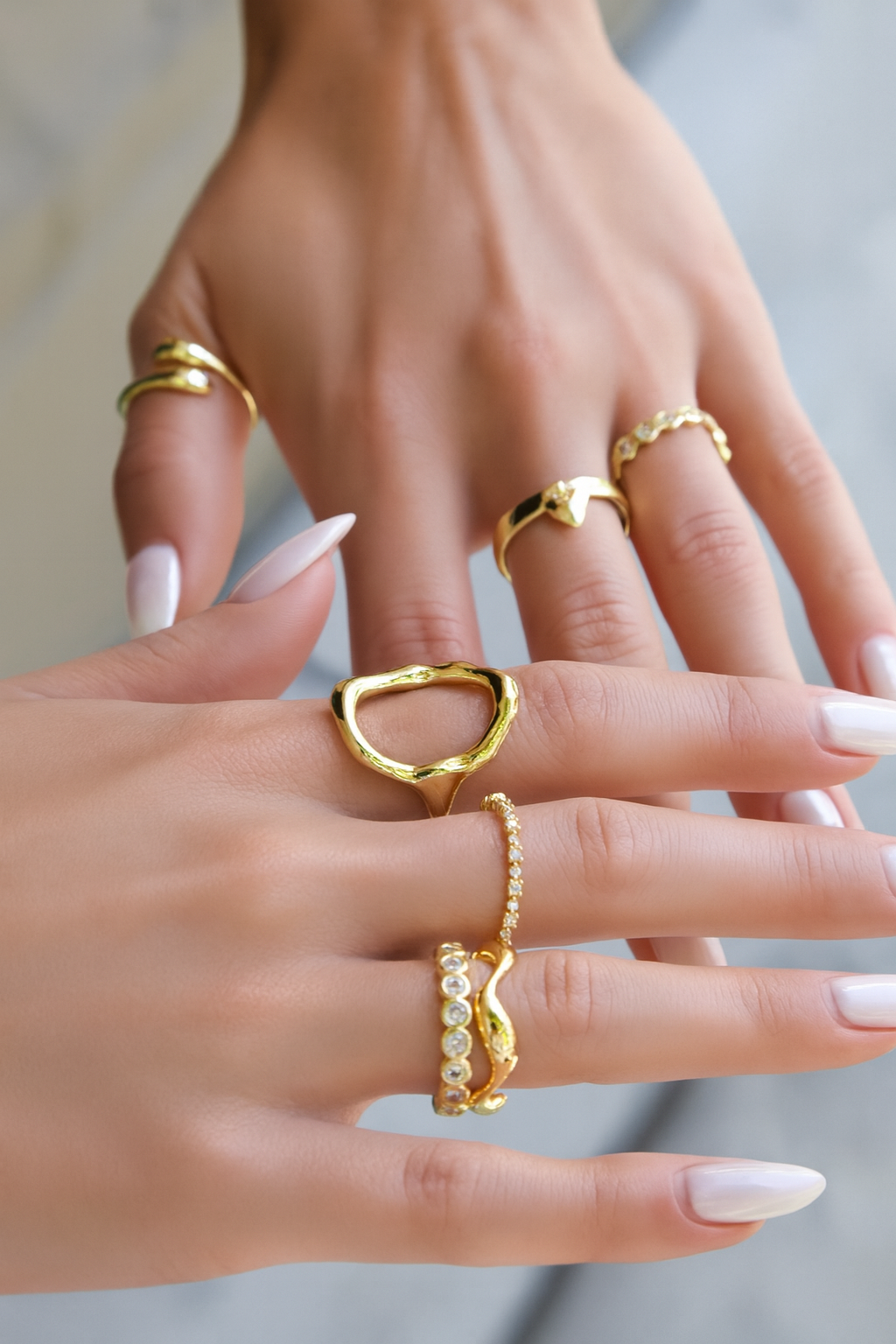 LACE BEZEL RING GOLD
