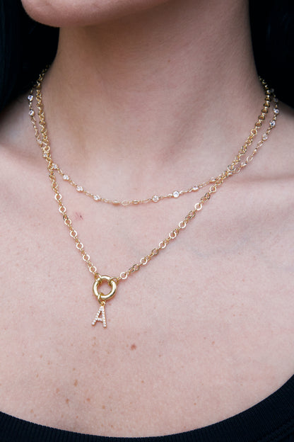 MOMENTS BEZEL CHAIN NECKLACE