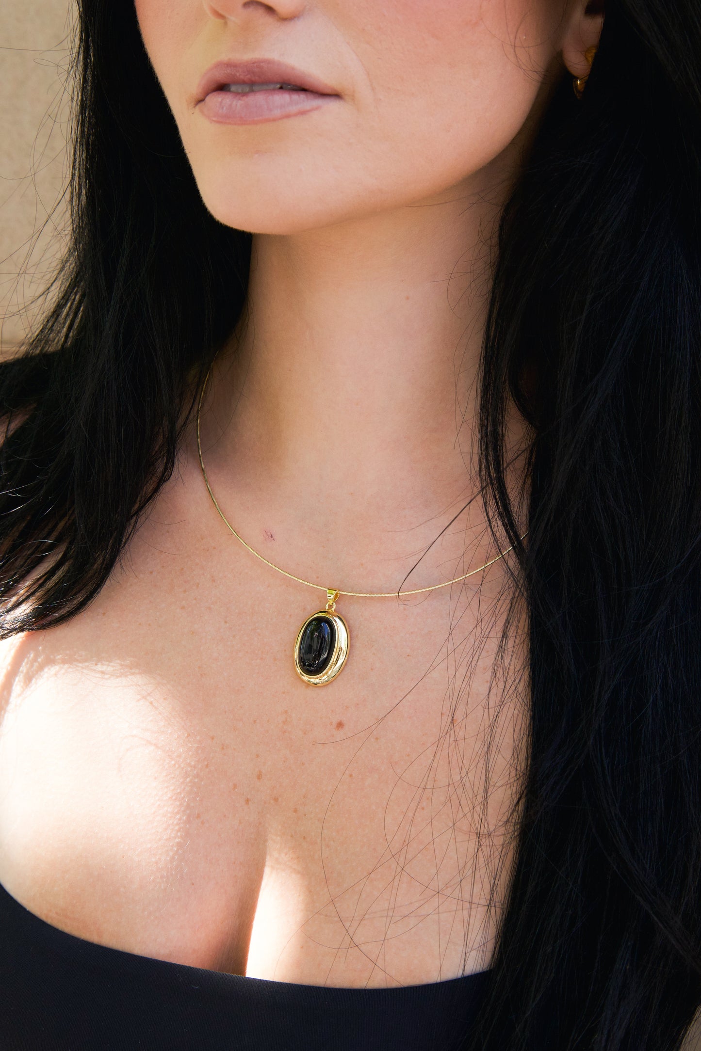 ONYX CHAIN NECKLACE