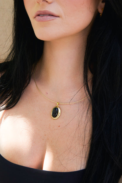 ONYX CHAIN NECKLACE