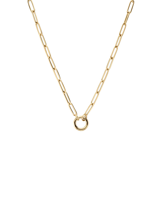 PAPERCLIP CHAIN CHARM NECKLACE