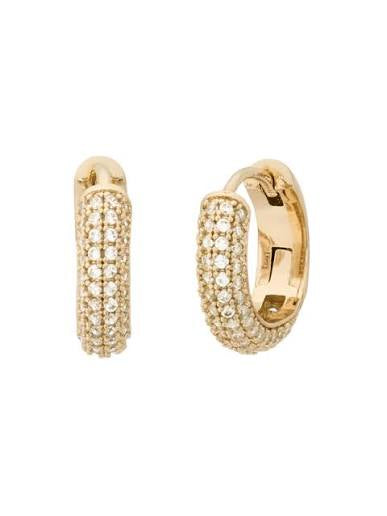 PAVE TWO HUGGIES GOLD