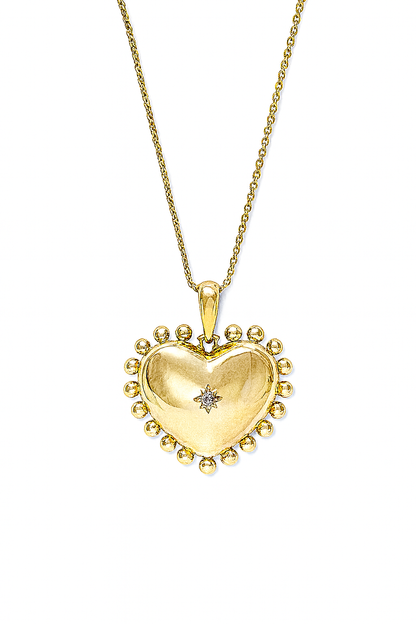 RADIANT HEART LOCKET NECKLACE