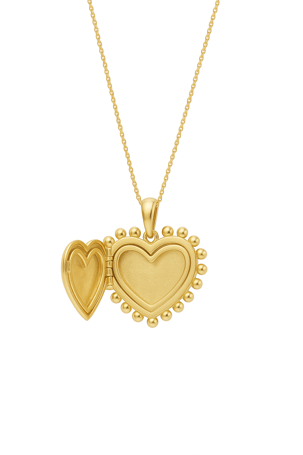 RADIANT HEART LOCKET NECKLACE