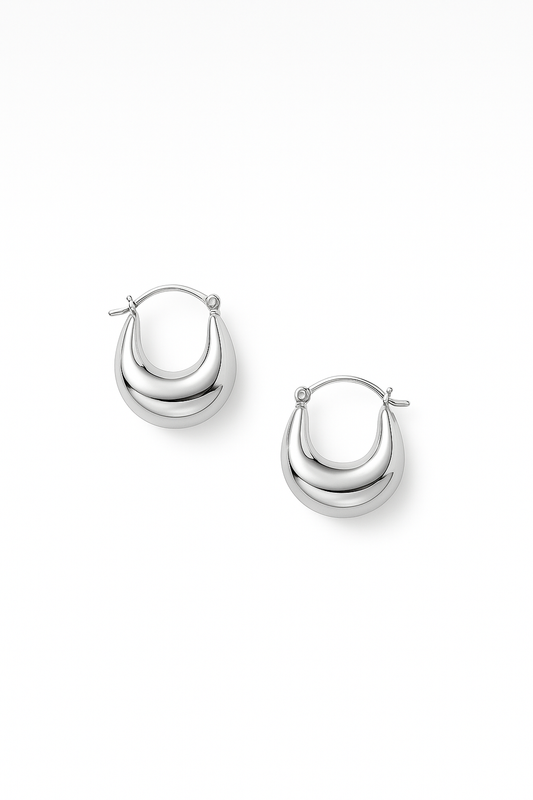 SCOOP ONE HOOPS SILVER