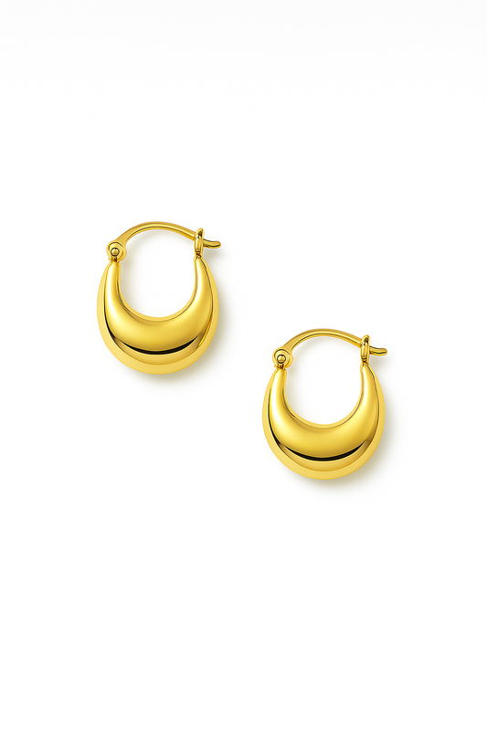 SCOOP ONE HOOPS GOLD